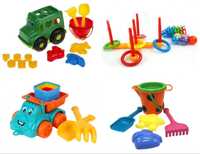 Іграшки для дитячого майданчика (пісочні набори, кільцекид)
