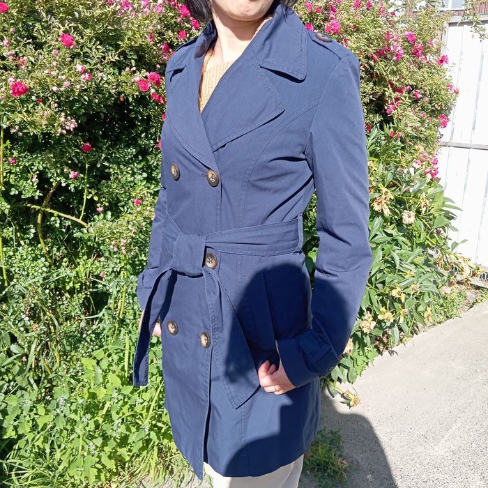 Плащ жіночий синій