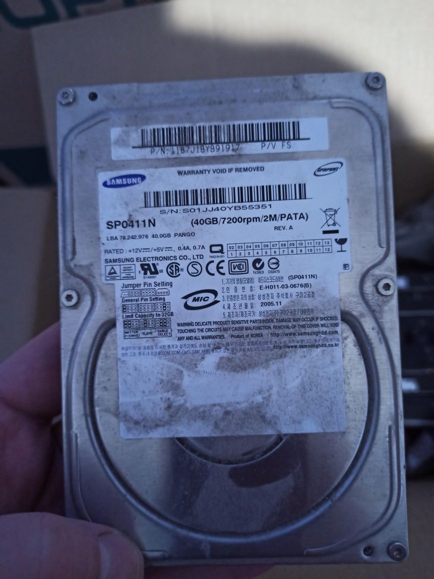 Жесткий диск HDD 40 GB
