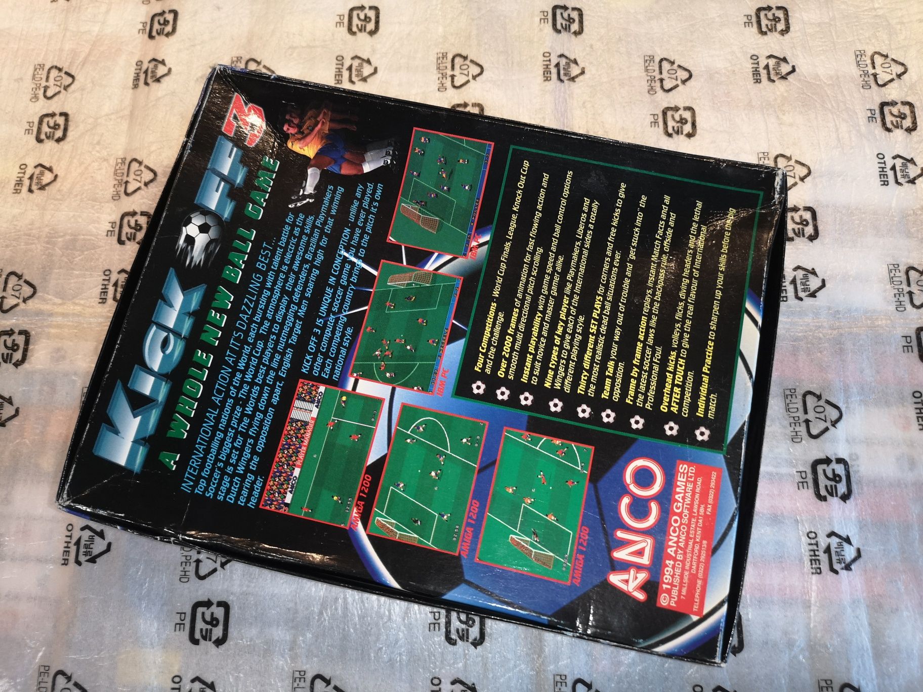 Kick Off 3 gra AMIGA big box (1994) od kolekcjonera (kioskzgrami)