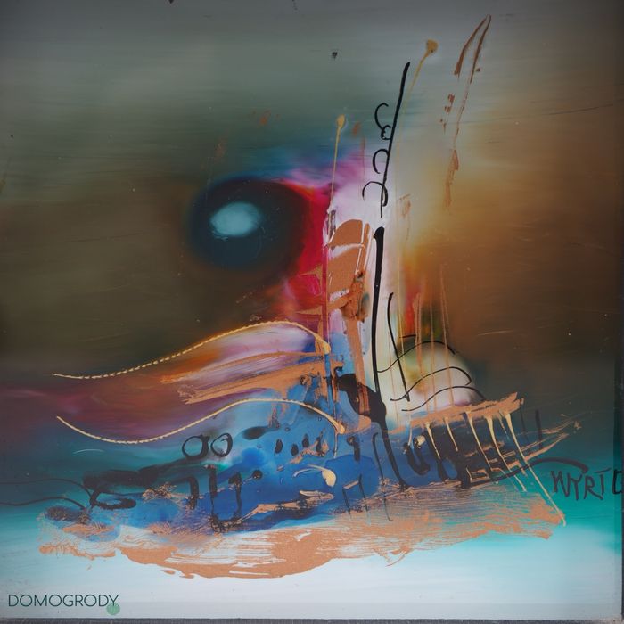 Obraz na szkle, abstrakcja, Stanisław Wyrtel