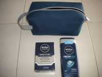 Necessaire Com Balsamo  Shave  e Com Shower Gel - NIVEA - TUDO NOVO