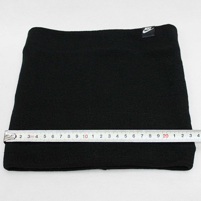 Комплект шапка бафф найк (Nike) чорний з білою вишивкою  ZE00105-1