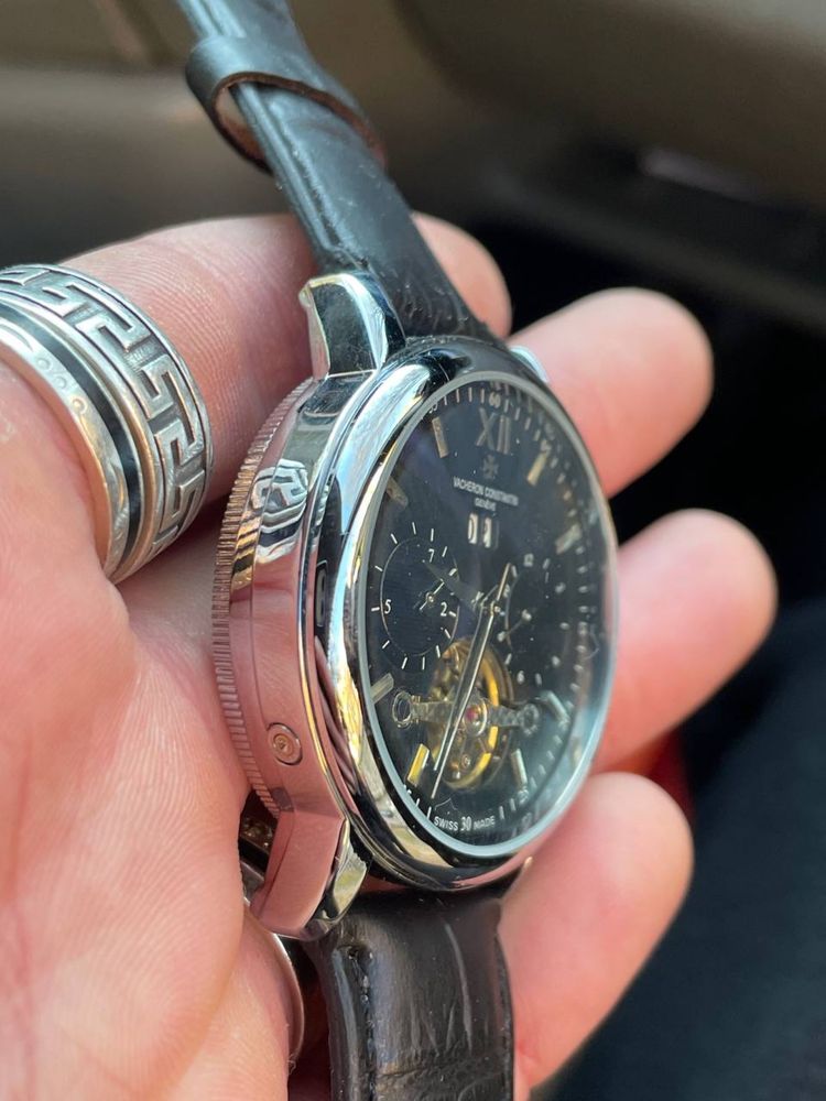 Механічний наручний годинник Vacheron Constantin black