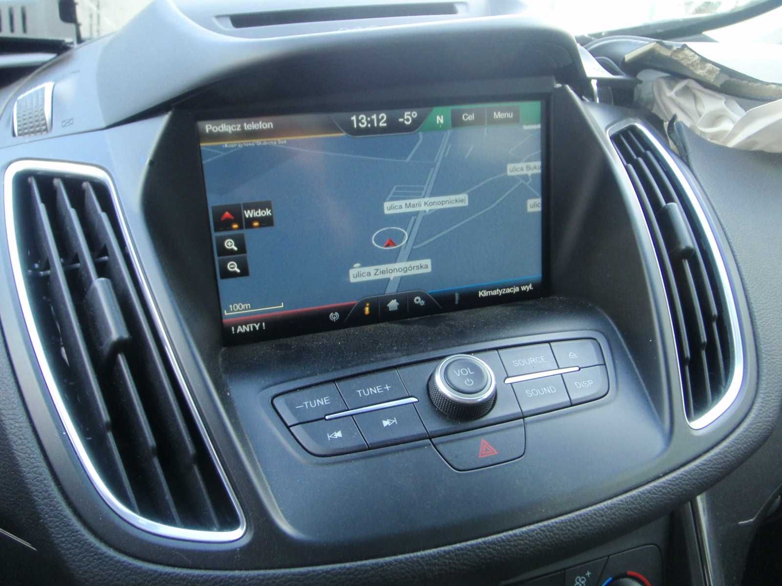 Ford Kuga mk 2,C-MAX Radio Sync 2 polskie menu nawigacja