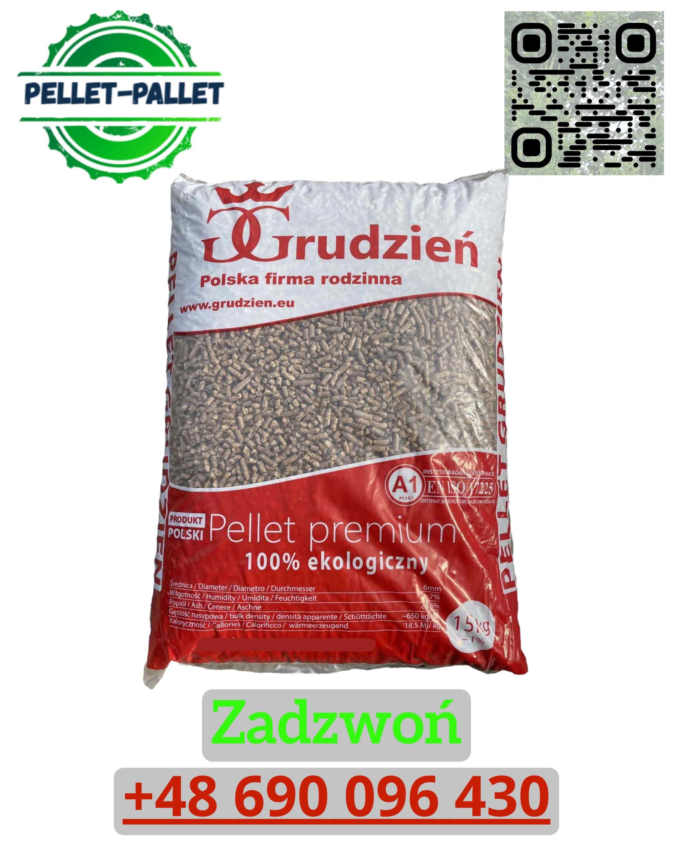 Pellet Jasny REZULT Drzewny Pelety Pelet Sosnowy A1/EN+ DOSTAWA GRATIS