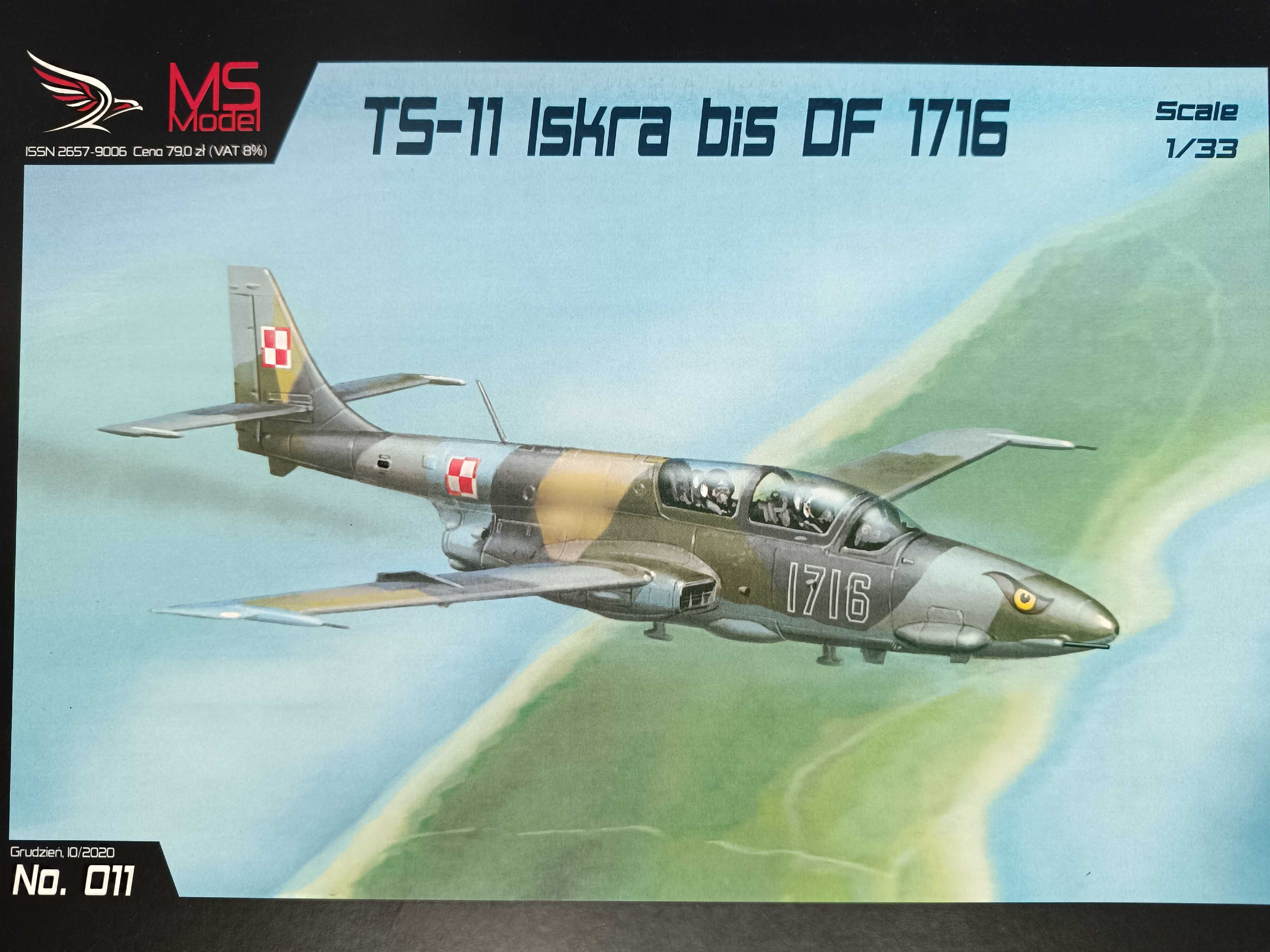 Model kartonowy MS Model 011:  samolot TS-11 Iskra bis DF 1716