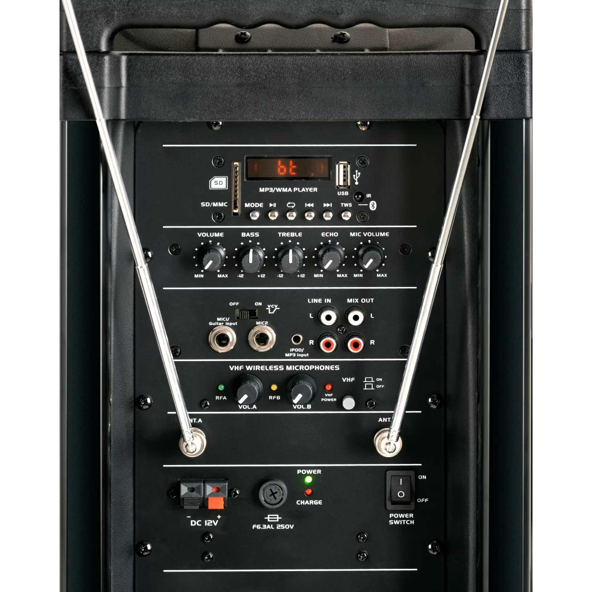 Głośnik aktywny Pronomic PH12AW  MP3/Bluetooth + mikrofony