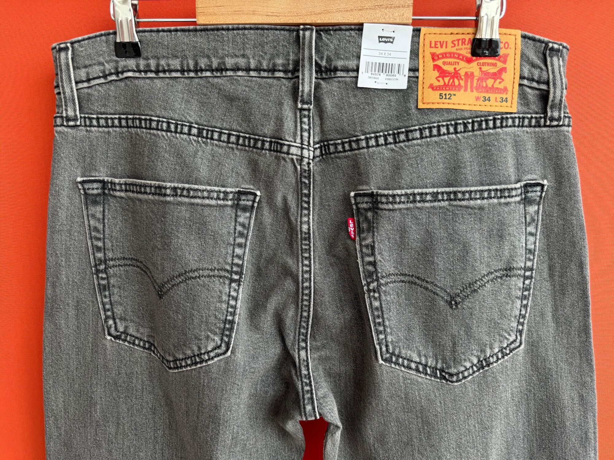 Levis Levi’s 512 Slim Taper мужские джинсы штаны размер 34 NEW