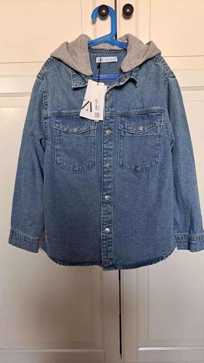 Zara kurtka bluza jeansowa 140 nowa z metką