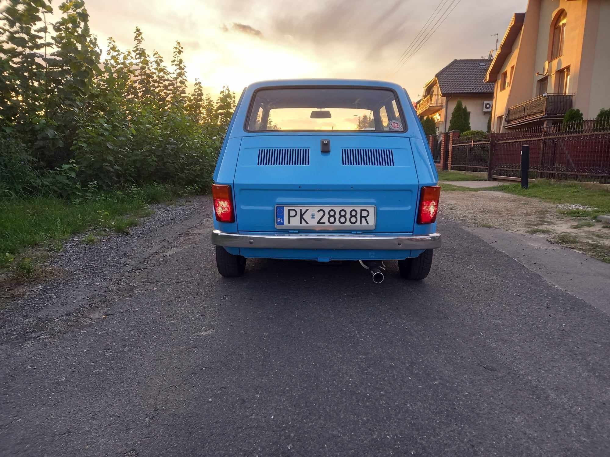 Smerfowy Fiat 126p