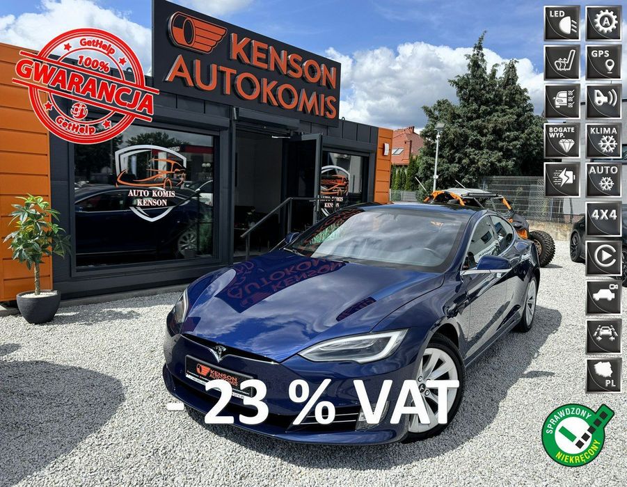 Tesla Model S Gwarancja Tesla do 2026, Europa, Bez wypadek, x2 kluczyk, FV-23%