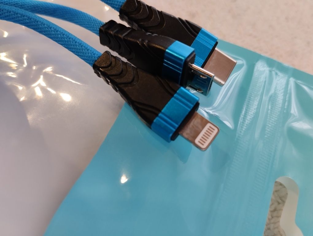 kabel USB typu 3 w 1 długość 1 m