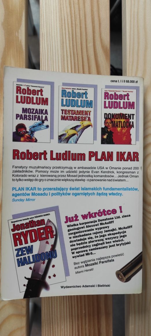 Robert Ludlum  " Plan Ikar " tom 2