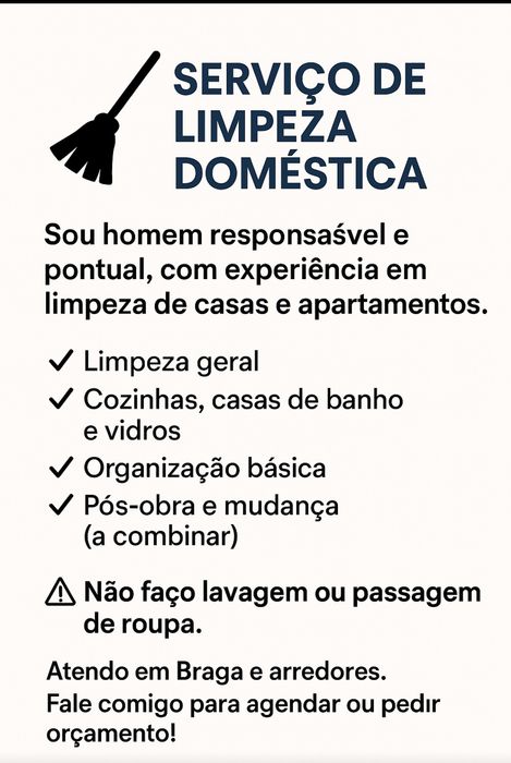 Serviço de Limpeza Doméstica
