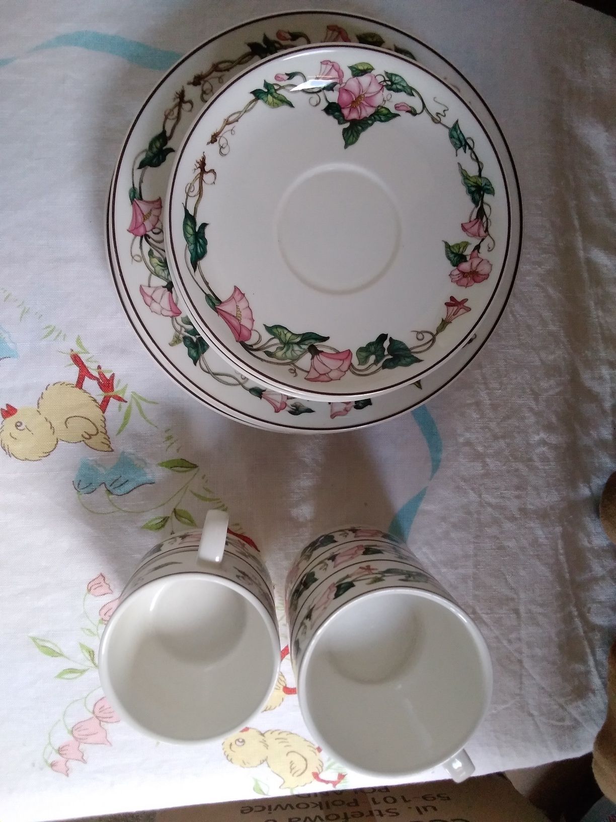 Porcelana Villeroy & Boch - seria Palermo - Zestaw kawowy w kwiaty