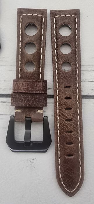 Skórzany Retro Pasek do zegarka 20mm