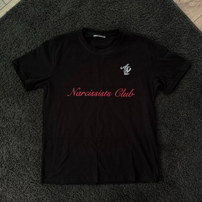 ASL Narcissists club t-shirt black