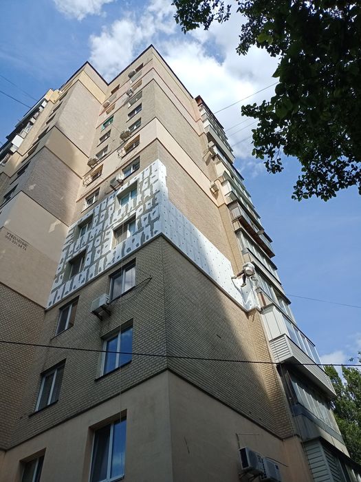 Утеплення фасадів квартир домов стін ззовні