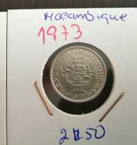 Moçambique, 2$50, 1965, 1973, cupro níquel