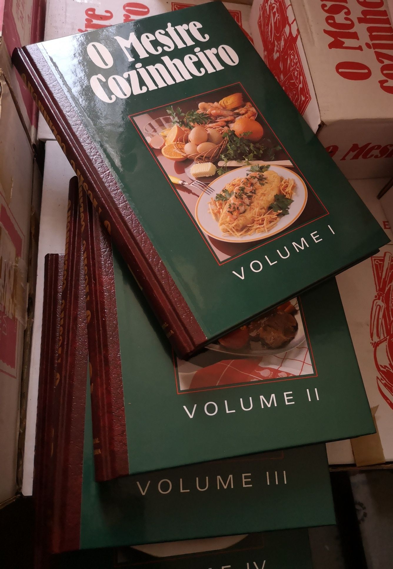 O Mestre Cozinheiro, 4 volumes de culinária, gastronomia - NOVOS