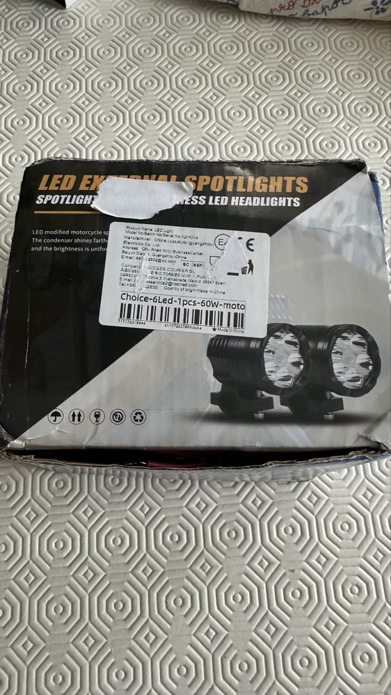 Farois nevoeiro led para moto (NOVO)