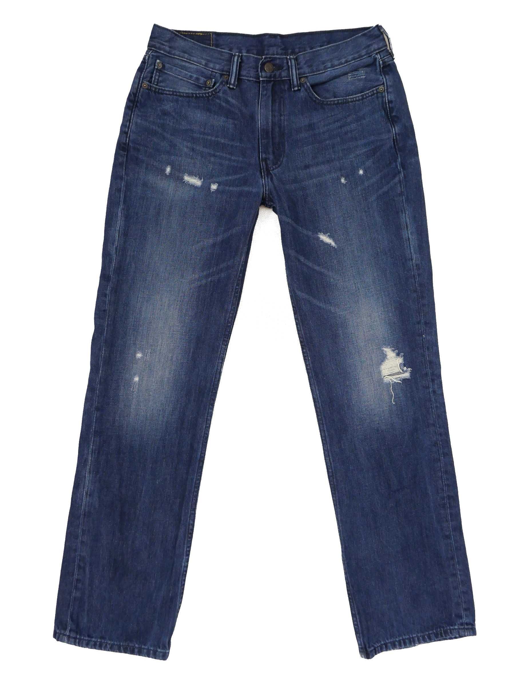 Levis 514 spodnie jeansowe jeansy granatowe W34 L34