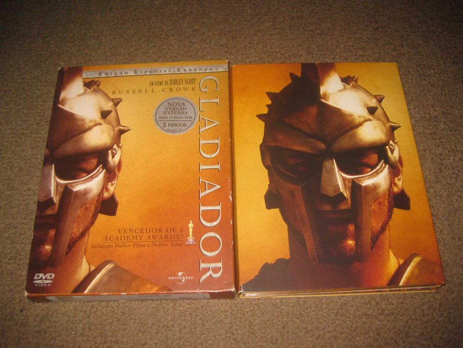 "Gladiador" com Russell Crowe/Edição Especial em Digipack com 3 DVDs