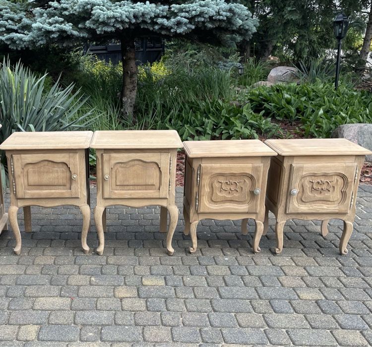 Stoliki nocne nakastlik szafka nocna drewno dębiwe oczyszczone Ludwik