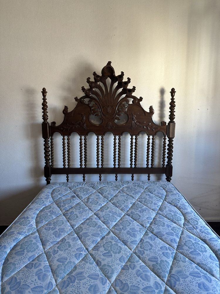 Conjunto quarto rústico completo: cama, cómoda, roupeiro e mais!