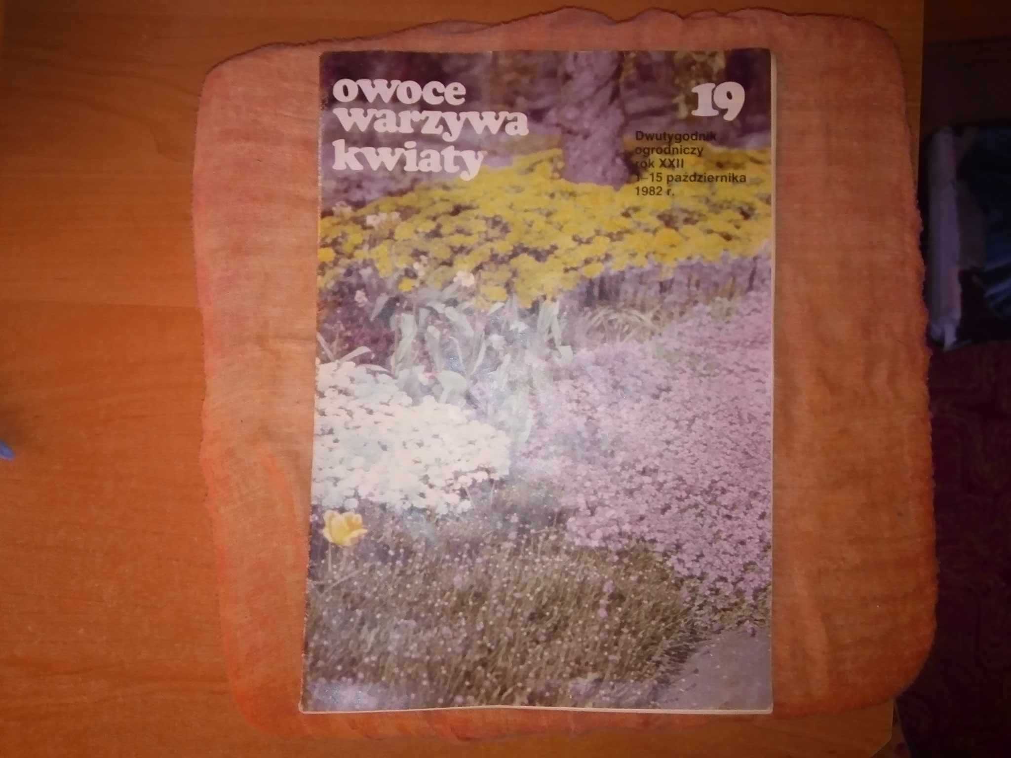 Owoce warzywa kwiaty dwutygodnik 19 1982 ogrodniczy gazeta czasopismo