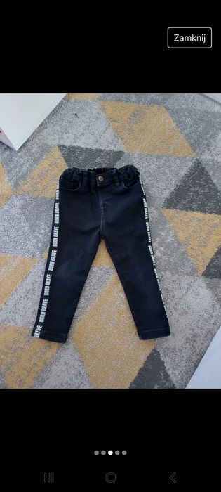 Spodnie dresowe jeansy 80 86 cm dla chłopca