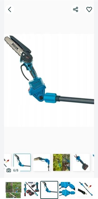 Zestaw piła łańcuchowa  i Sekator  2x 48v aku 5ah