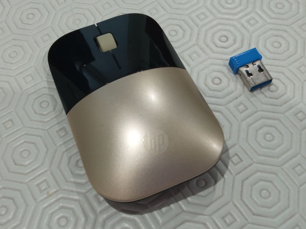 Rato ótico dourado com recetor wireless HP Z23700