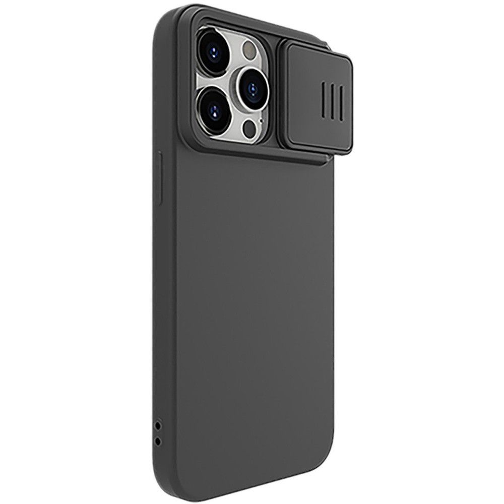 Etui Nillkin do iPhone 15 Pro Max CamShield Silky Silicone Case Black