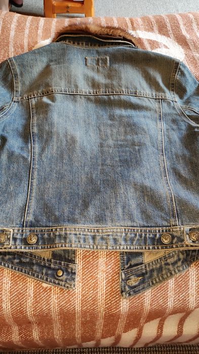 Куртка джинс с норкой М курточка