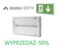 AWEX Oprawa awaryjna EXIT LED 3W 350lm 1h AT biała ETE/3W/B/1/SE/AT/WH