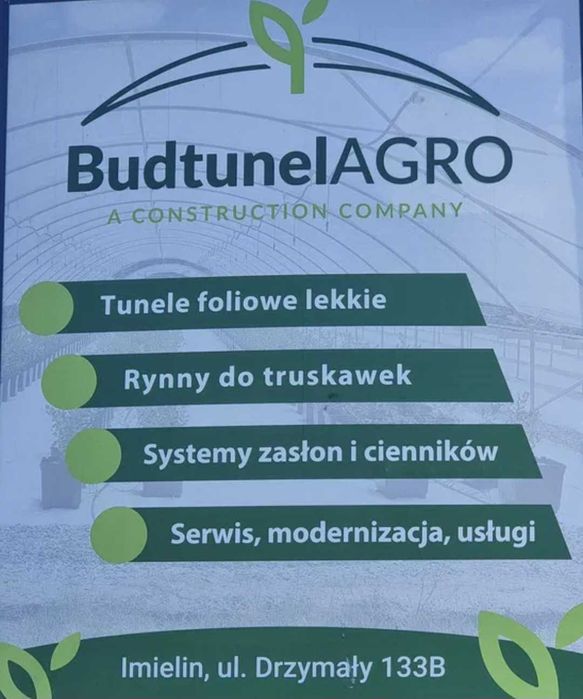 Tunele foliowe szklarnie