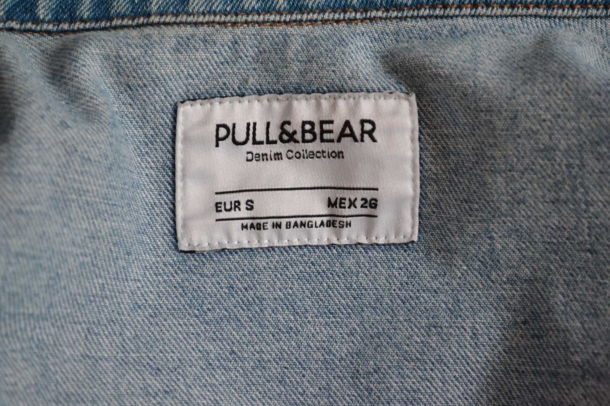 Damska kurtka jeansowa Pull & Bear niebieska