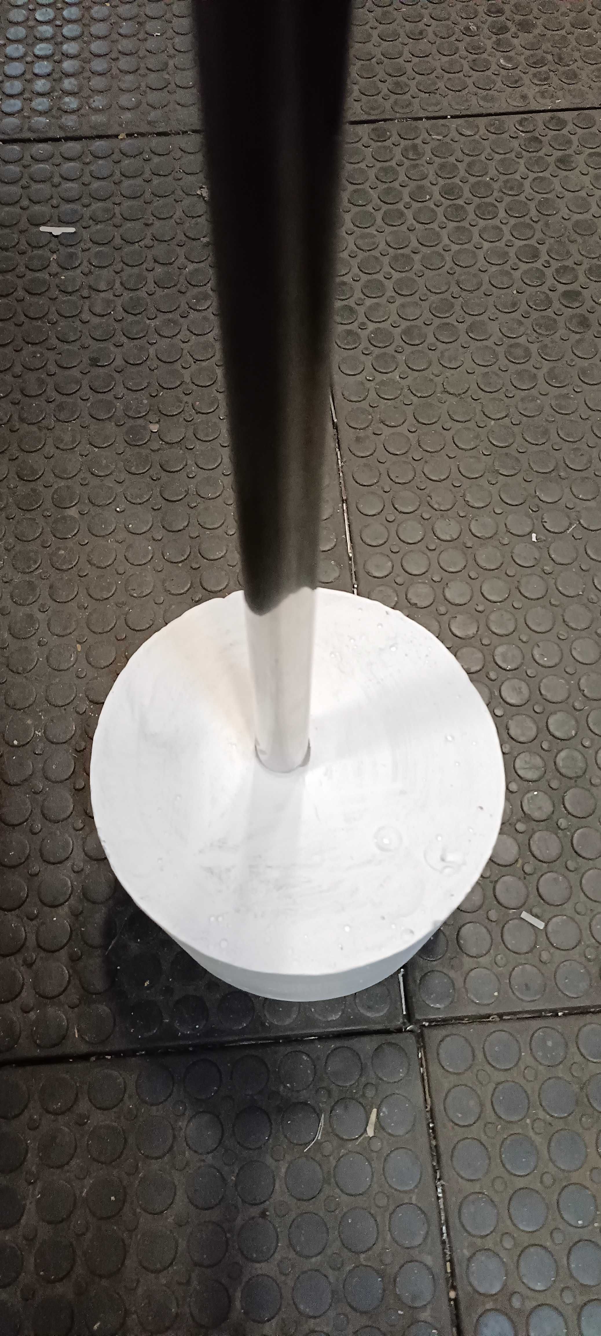 Sztanga 17 kg (domowej roboty, z betonu)