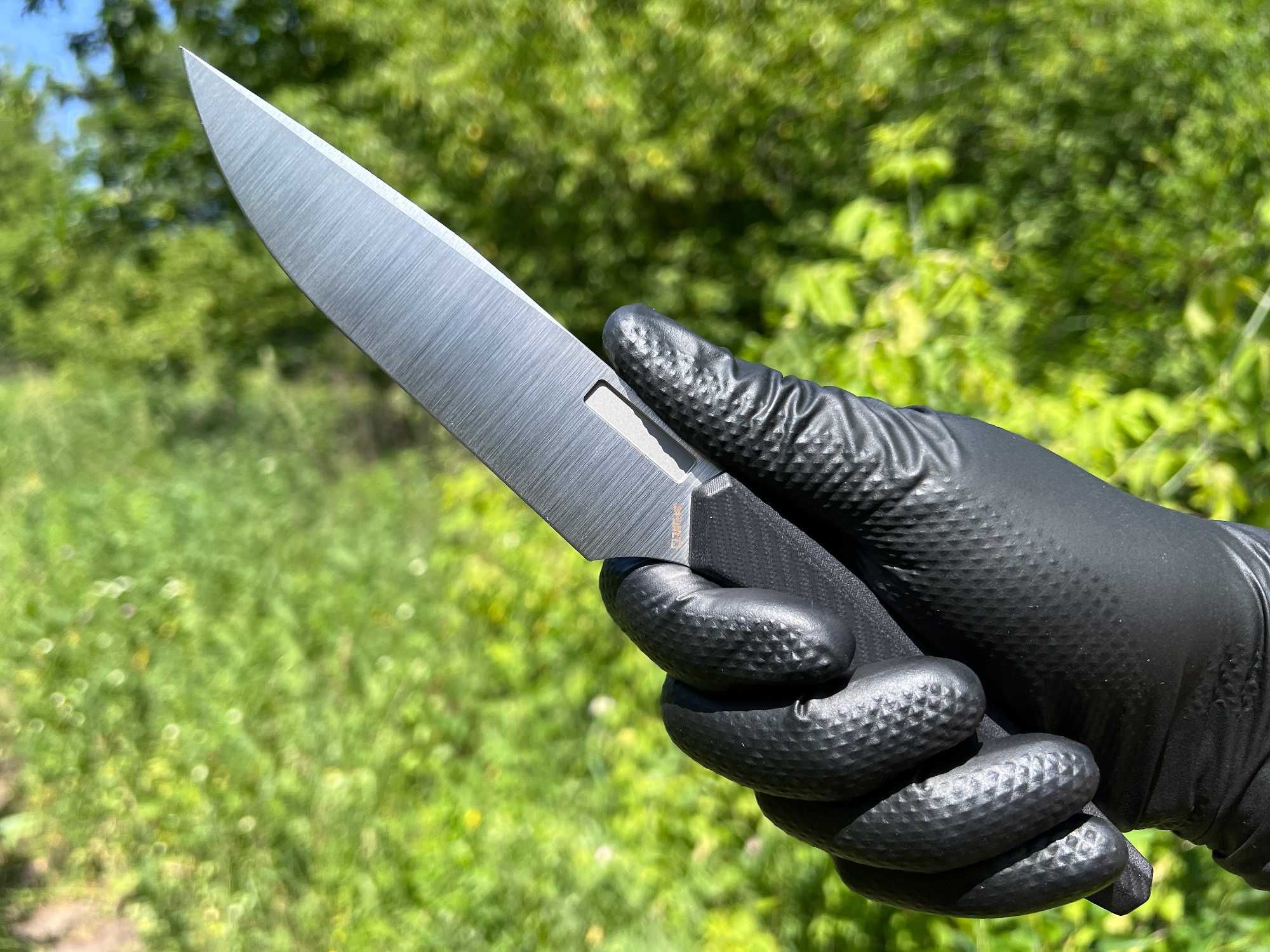 Кухонний ніж Vero Engineering Utility, Black G-10, Belt Satin Nitro-V
