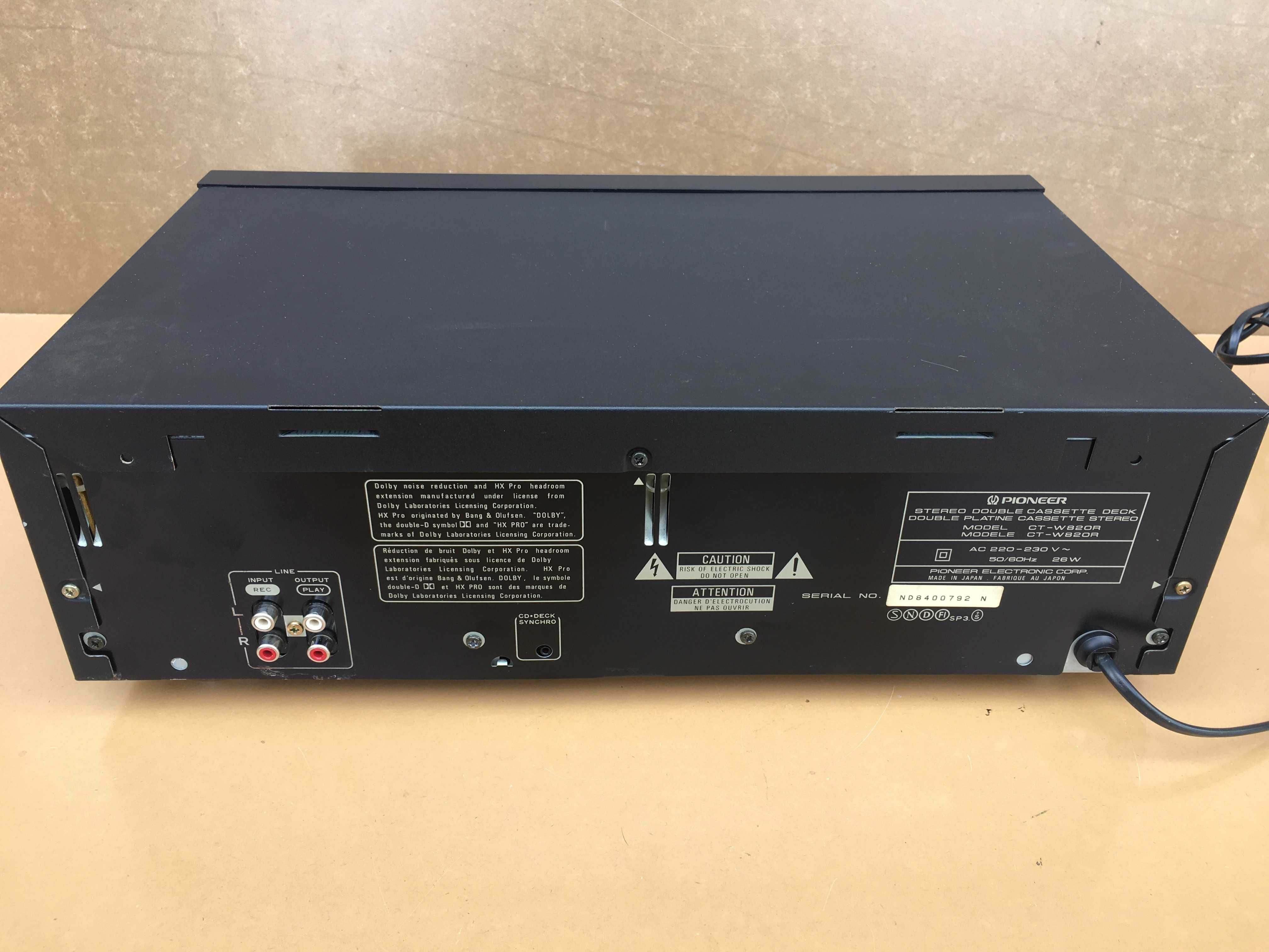 Magnetofon Deck Pioneer CT-W820r