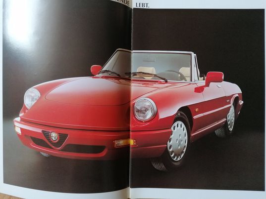 Prospekt Alfa Romeo Spider 1990rok.