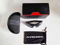 Okulary rowerowe KROSS MOON BLACK z polaryzacją, UV400, anti-fog!