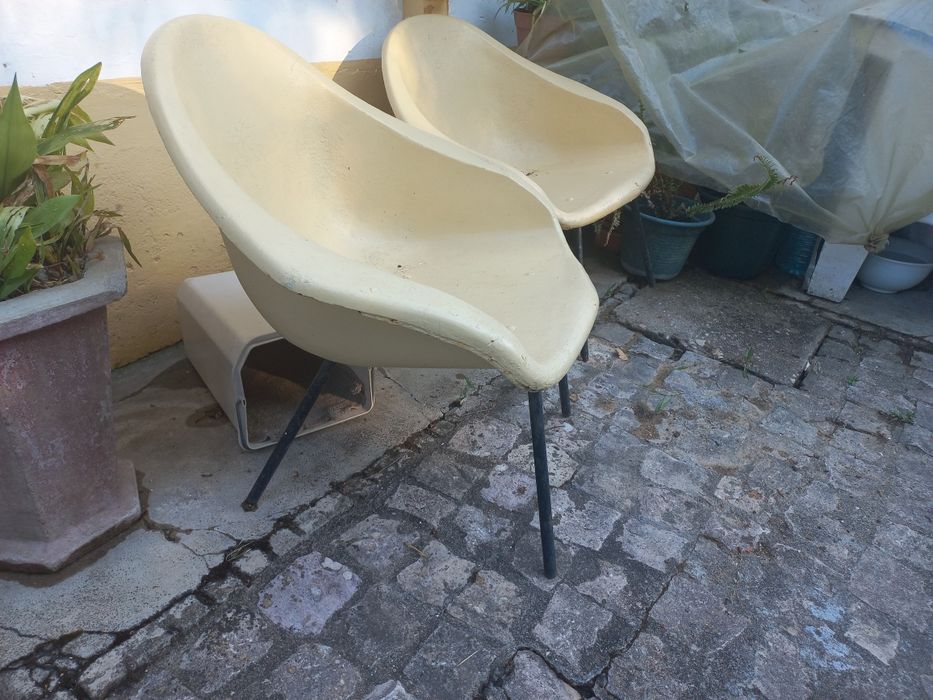 Cadeirões em ferro jardim