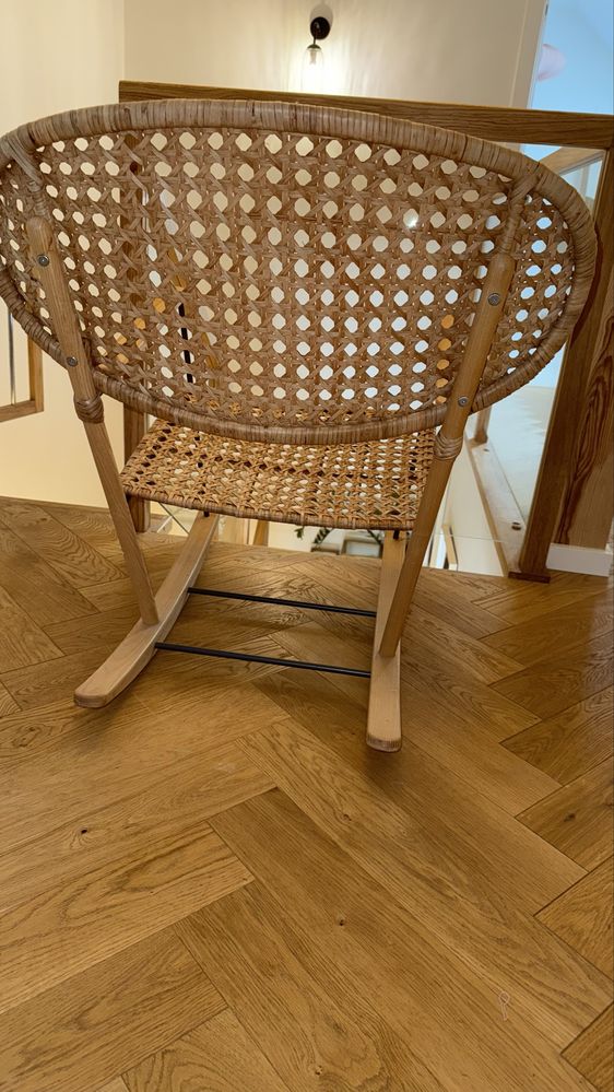 Fotel bujany ratanowy ikea gronadal