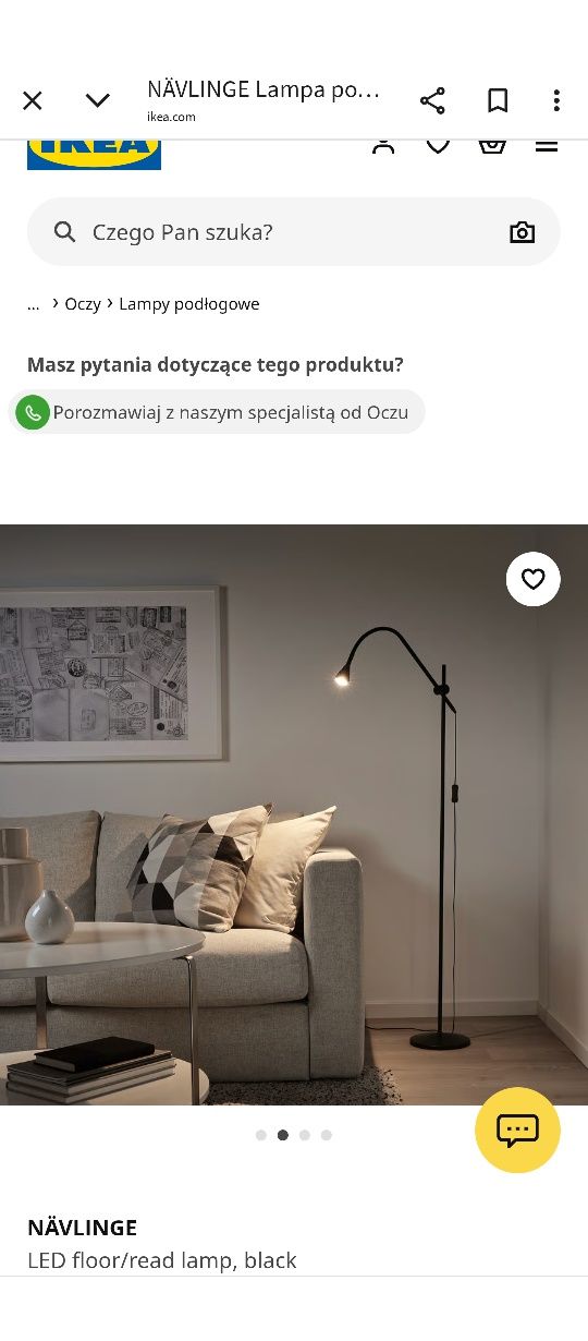 Lampka podłogowa Ikea Navlinge