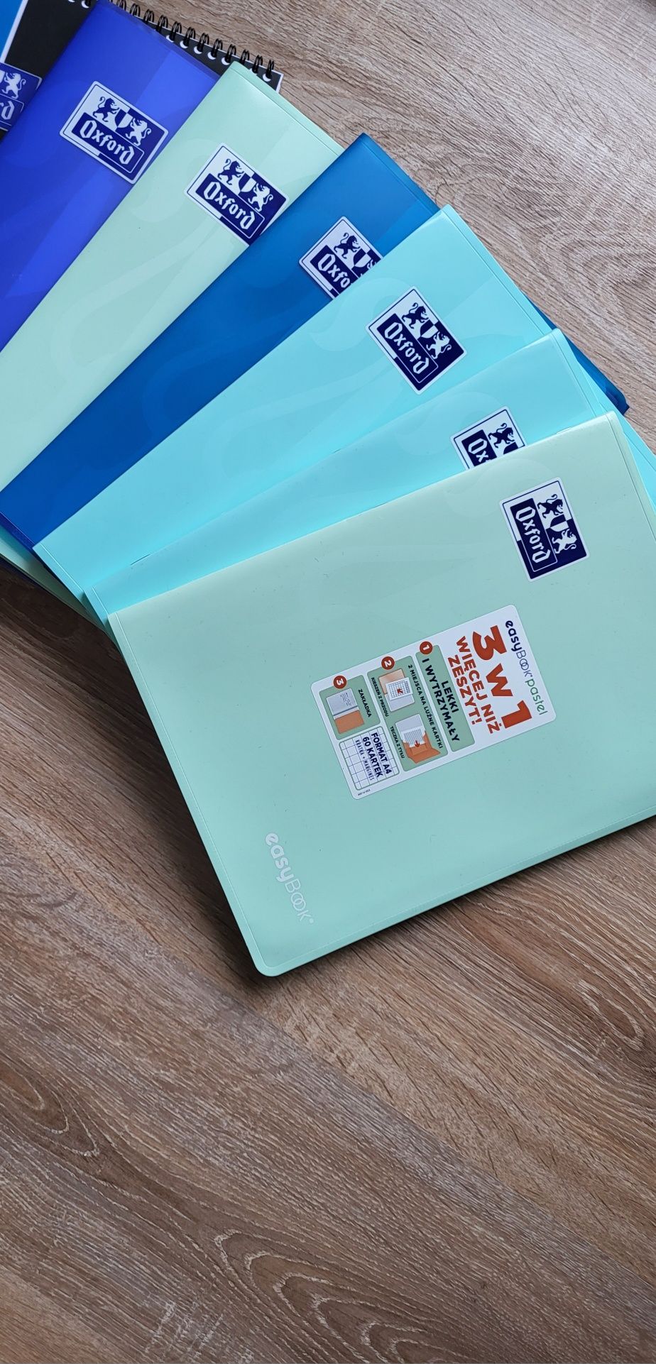 Zestaw zeszytów dla studenta A4 kołonotatnik oxford coolpack easynotes