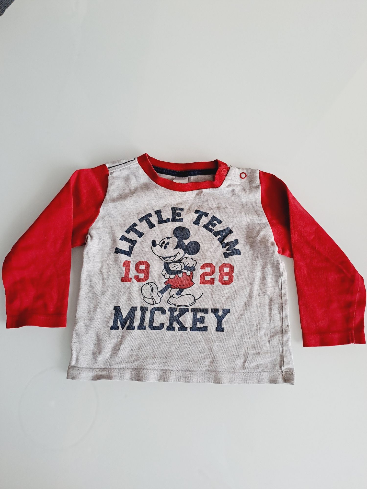 Bluzka z długim rękawem C&A r 86 12-18 mcy Myszka Mickey Miki Disney