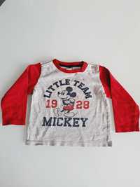 Bluzka z długim rękawem C&A r 86 12-18 mcy Myszka Mickey Miki Disney